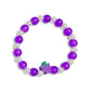 Grape Glass Bead Bracelet