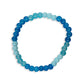 Sky Blue Glass Bead Bracelet