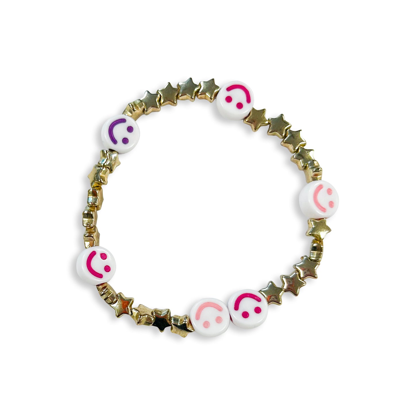 Smiles & Stars Bead Bracelet