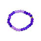 Purple Glass Bead Bracelet