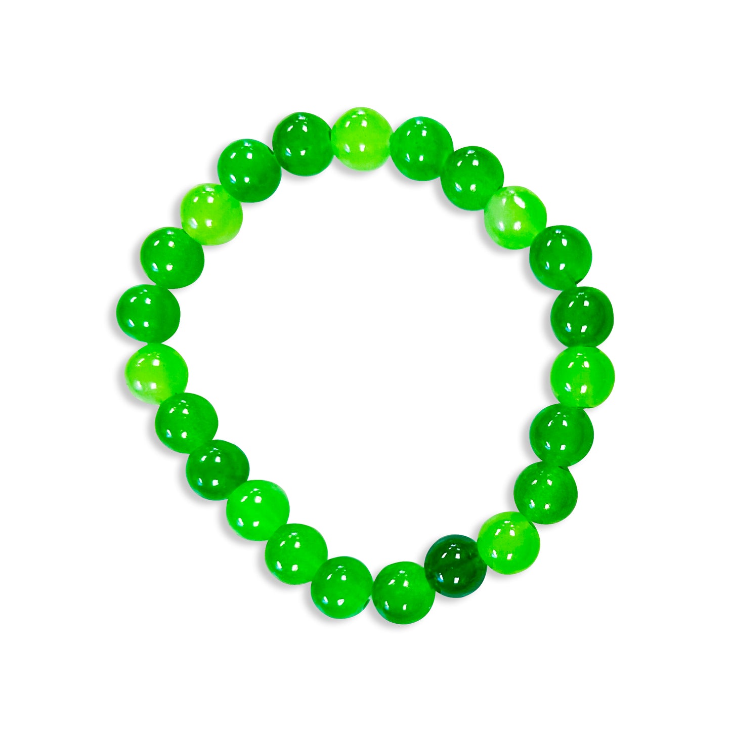 Lime Glass Bead Bracelet