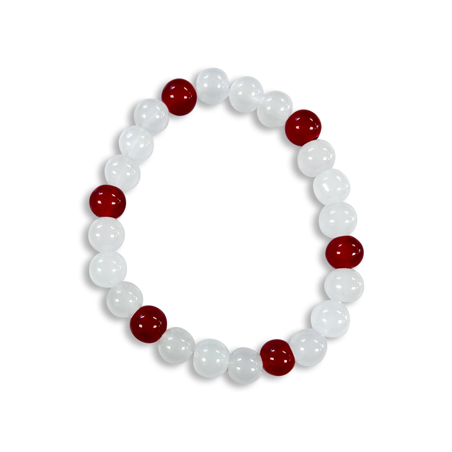 Purity Glass Bead Bracelet