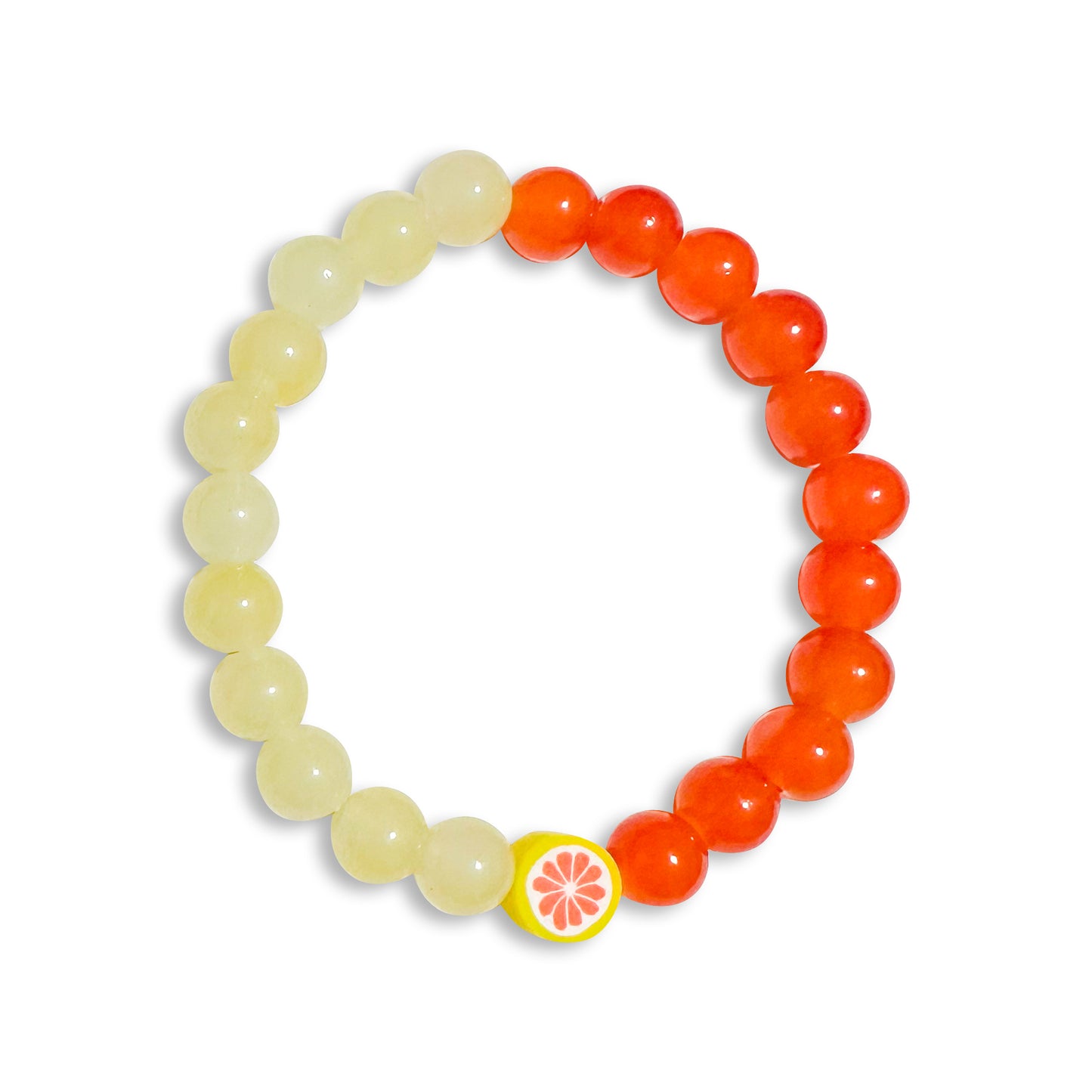 Sunrise Flower Glass Bead Bracelet