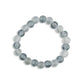 Glacier Gray Glass Bead Bracelet