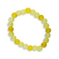 Cold Yellow Glass Bead Bracelet