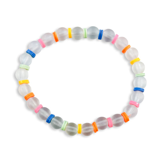 Clear Glass Bead Bracelet