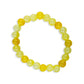 Aureolin Yellow Glass Bead Bracelet