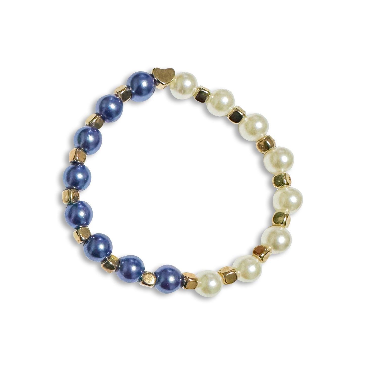 Pearl Glass Bead Bracelet